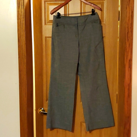 Ann Taylor Gray Wide Leg Trousers Size 6 - Picture 1 of 8